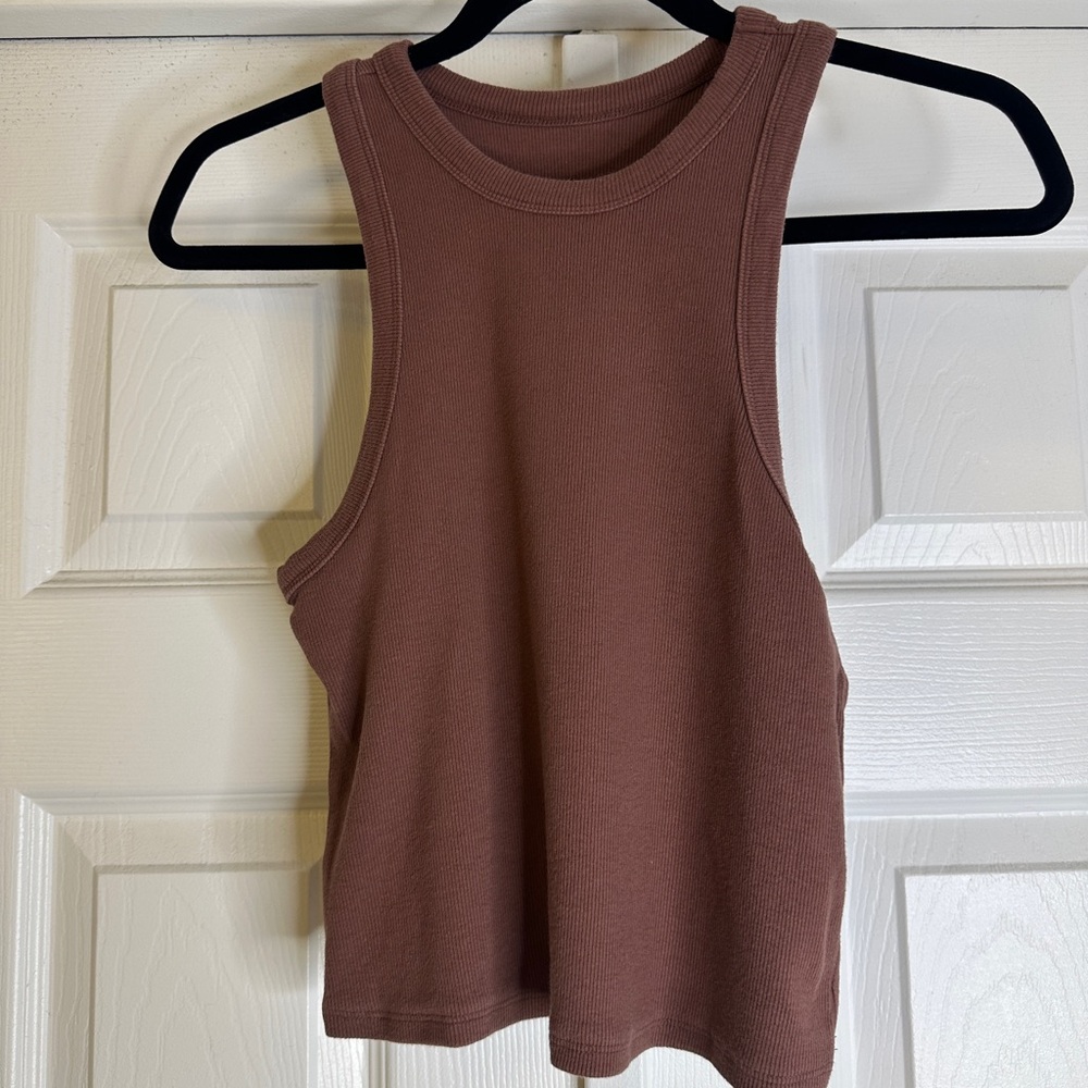 Maeve by Anthropologie Brown Tank Top | Minimal Boho Basic | Women’s Size M